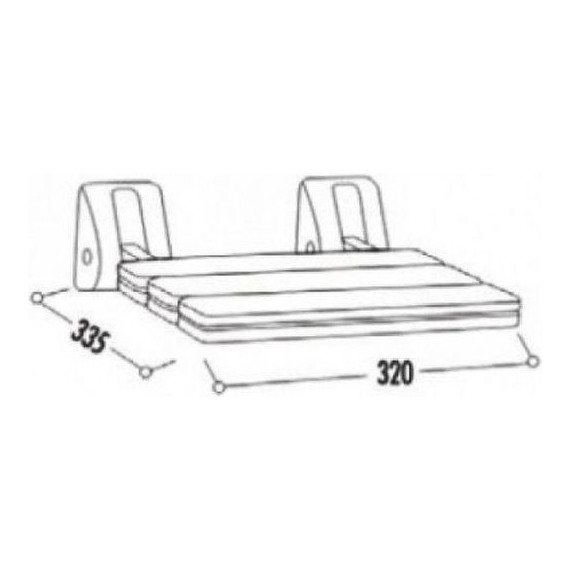 Сиденье для душа Creavit TB413, белый - 4 Сиденье для душа Creavit TB413, белый фото 4