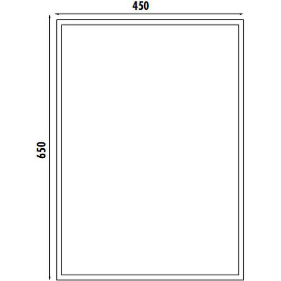 Зеркало Creavit 45 см TB500, серый фото 2