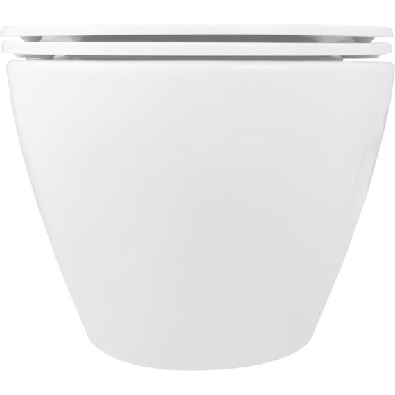 Инсталляция с подвесным унитазом комплект: Grohe Rapid SL 38772001 с подвесным безободковым унитазом Loranto Ester 87265 сиденье микролифт, крепление, кнопка смыва хром (Система смыва торнадо), Цвет производителя: белый - 8 Инсталляция с подвесным унитазом комплект: Grohe Rapid SL 38772001 с подвесным безободковым унитазом Loranto Ester 87265 сиденье микролифт, крепление, кнопка смыва хром (Система смыва торнадо), Цвет производителя: белый фото 8