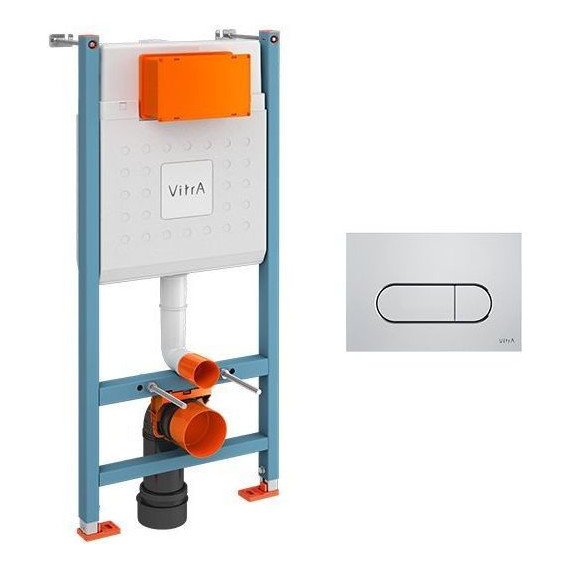 Инсталляция для унитаза Vitra V-Fix Core 800-1873 (кнопка смыва хром) фото 