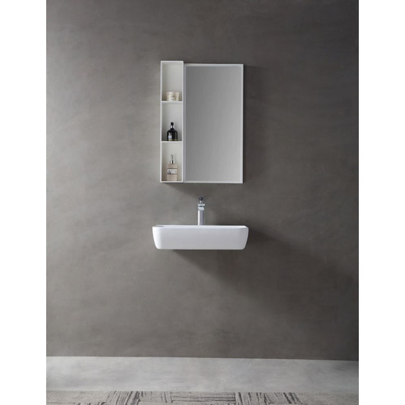 Раковина подвесная Abber Stein 60 см AS2654, белый матовый фото 3