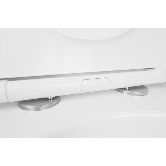 Инсталляция с подвесным унитазом комплект: Grohe Rapid SL 38772001 с подвесным безободковым унитазом Azario Gloria AZ-2003 сиденье микролифт, крепление, кнопка смыва хром, Цвет производителя: белый - 9 Инсталляция с подвесным унитазом комплект: Grohe Rapid SL 38772001 с подвесным безободковым унитазом Azario Gloria AZ-2003 сиденье микролифт, крепление, кнопка смыва хром, Цвет производителя: белый фото 9