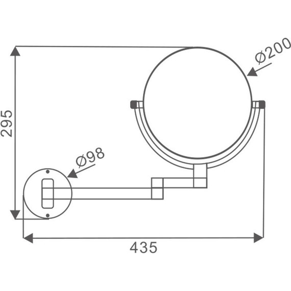 Зеркало косметическое Azario Altre AZ-211 фото 2