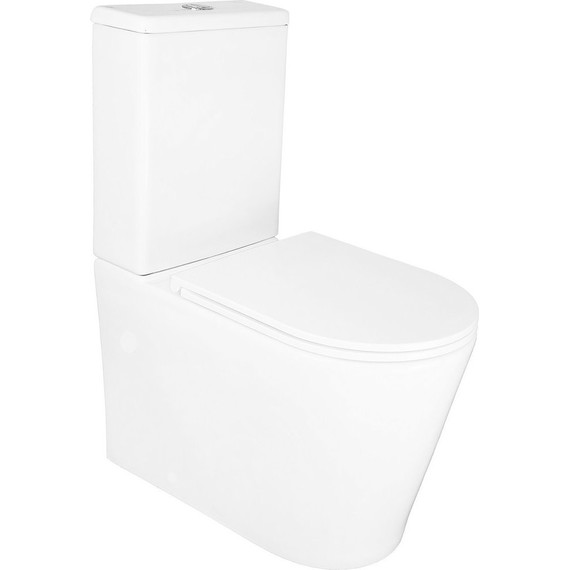 Унитаз-компакт безободковый Azario Conto AZ-T005BR с тонкой крышкой микролифт (Система смыва торнадо), Цвет производителя: белый - 2 Унитаз-компакт безободковый Azario Conto AZ-T005BR с тонкой крышкой микролифт (Система смыва торнадо), Цвет производителя: белый фото 2