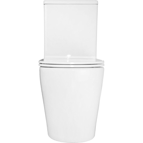 Унитаз-компакт безободковый Azario Conto AZ-T005BR с тонкой крышкой микролифт (Система смыва торнадо), Цвет производителя: белый - 11 Унитаз-компакт безободковый Azario Conto AZ-T005BR с тонкой крышкой микролифт (Система смыва торнадо), Цвет производителя: белый фото 11