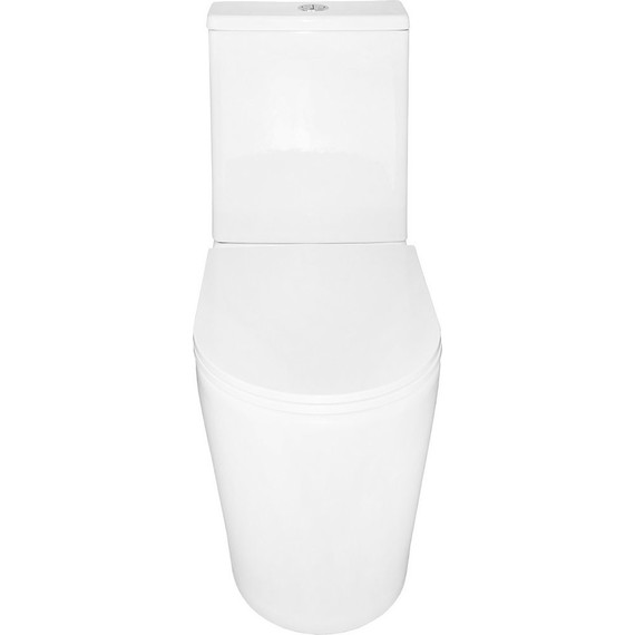 Унитаз-компакт безободковый Azario Conto AZ-T005BR с тонкой крышкой микролифт (Система смыва торнадо), Цвет производителя: белый - 5 Унитаз-компакт безободковый Azario Conto AZ-T005BR с тонкой крышкой микролифт (Система смыва торнадо), Цвет производителя: белый фото 5