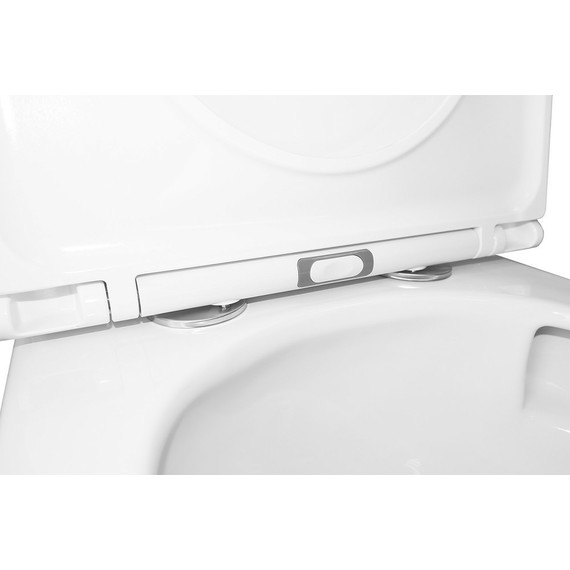 Унитаз-компакт безободковый Azario Conto AZ-T005BR с тонкой крышкой микролифт (Система смыва торнадо), Цвет производителя: белый - 10 Унитаз-компакт безободковый Azario Conto AZ-T005BR с тонкой крышкой микролифт (Система смыва торнадо), Цвет производителя: белый фото 10