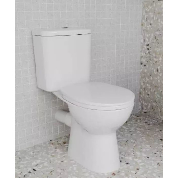 Унитаз-компакт безободковый Vitra Norm Himmel 9864B099-7207 с крышкой термопласт с микролифтом - 2 Унитаз-компакт безободковый Vitra Norm Himmel 9864B099-7207 с крышкой термопласт с микролифтом фото 2