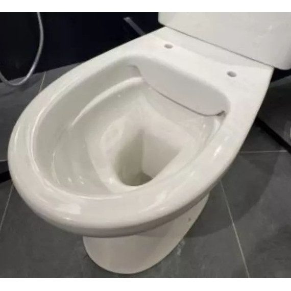 Унитаз-компакт безободковый Vitra Norm Zeitgeist 9864B099-7208 с крышкой термопласт с микролифтом фото 2