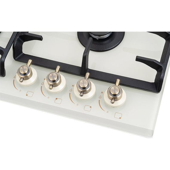 Газовая варочная поверхность NordFrost HM 6042 RY (бежевое стекло) фото 3