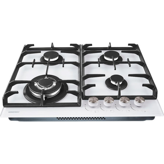 Газовая варочная поверхность NordFrost HM 6042 W (белое стекло) фото 2