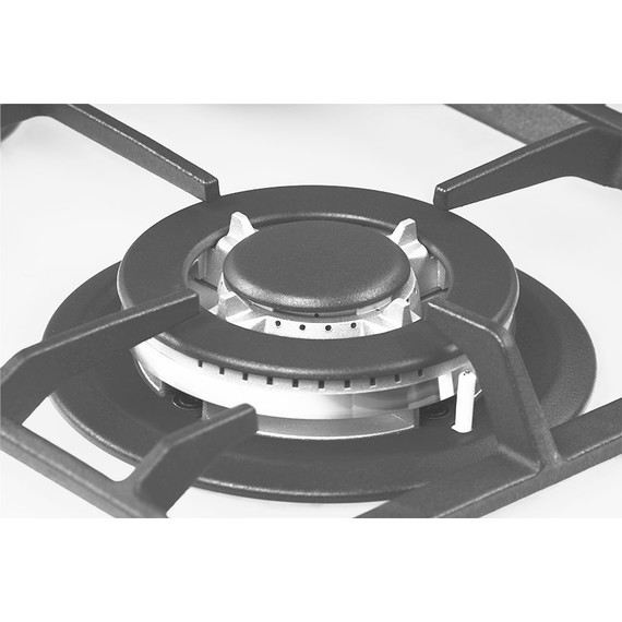 Газовая варочная поверхность NordFrost HM 6042 W (белое стекло) фото 5