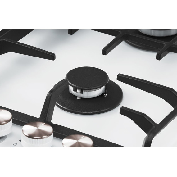 Газовая варочная поверхность NordFrost HM 6044 W (белое стекло) фото 3