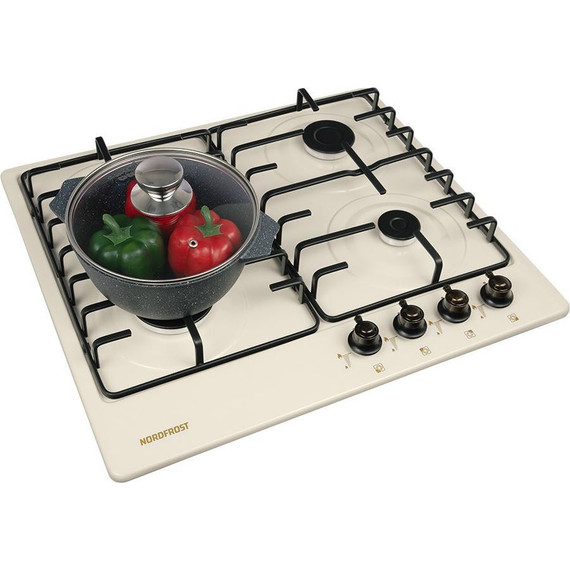 Газовая варочная поверхность NordFrost HS 6040 YR фото 3