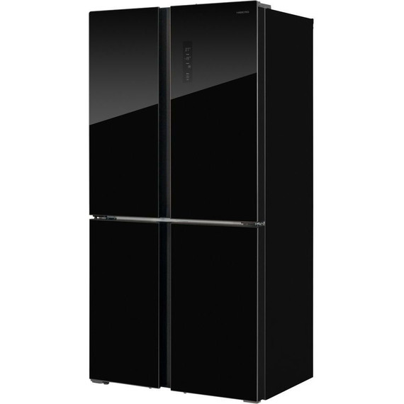 Холодильник Side by Side Hiberg RFQ-555DX NFGB inverter (чёрное мерцающее стекло) фото 3