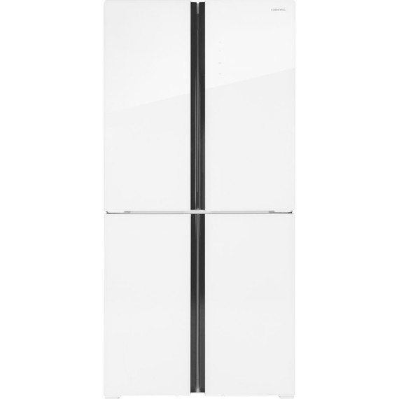 Холодильник Side by Side Hiberg RFQ-555DX NFGW inverter (белое мерцающее стекло) фото 