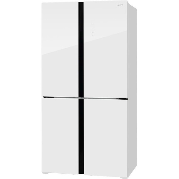 Холодильник Side by Side Hiberg RFQ-555DX NFGW inverter (белое мерцающее стекло) фото 3