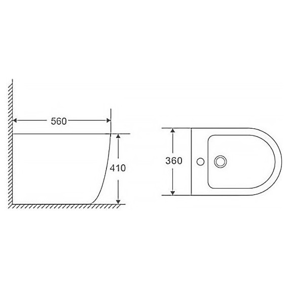 Биде напольное Azario Grado AZ-2141C фото 9