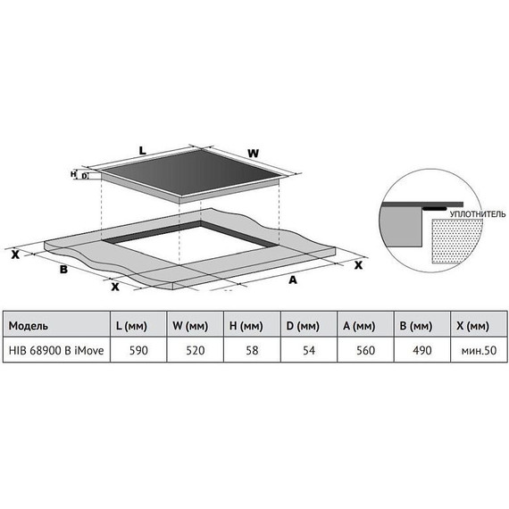 Индукционная варочная поверхность Korting HIB 68900 B iMove фото 2