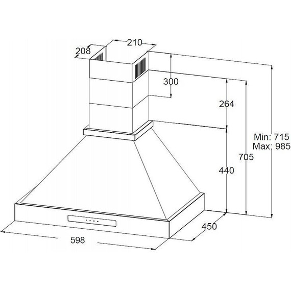 Вытяжка Korting KHC 6809 B фото 2