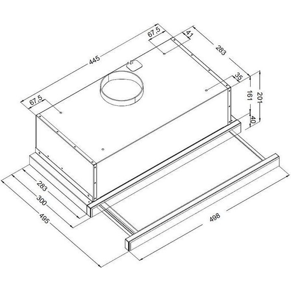 Вытяжка Korting KHP 5512 GN (чёрное стекло) фото 2