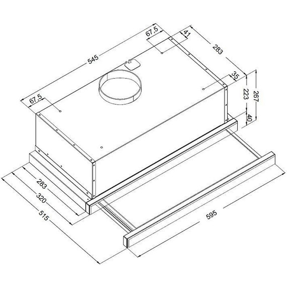 Вытяжка Korting KHP 6975 GN (чёрное стекло) фото 2