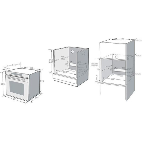 Встраиваемый электрический духовой шкаф Korting OKB 1351 GSCW фото 3