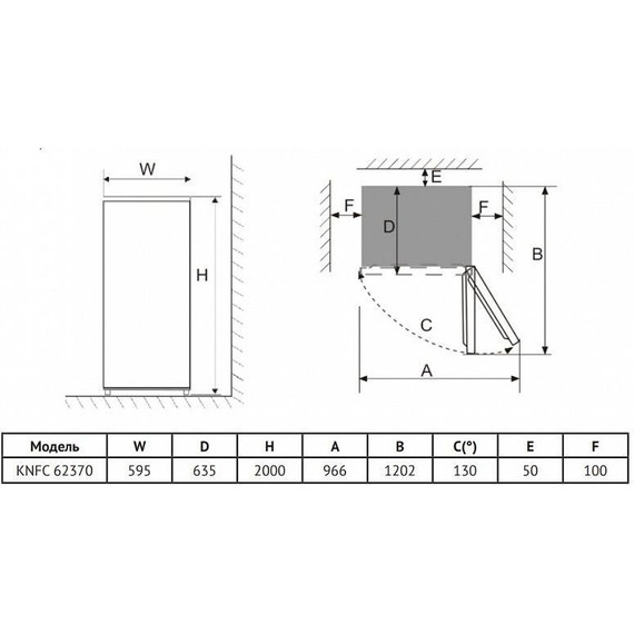 Двухкамерный холодильник Korting KNFC 62370 GB (бежевое стекло) фото 16