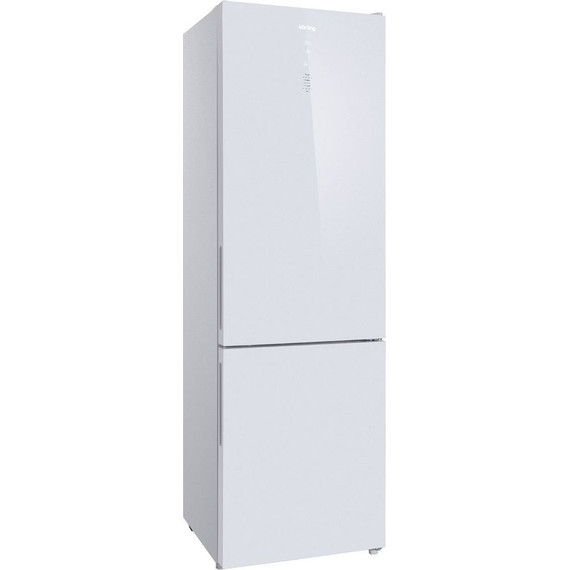 Двухкамерный холодильник Korting KNFC 62370 GW (белое стекло) фото 2