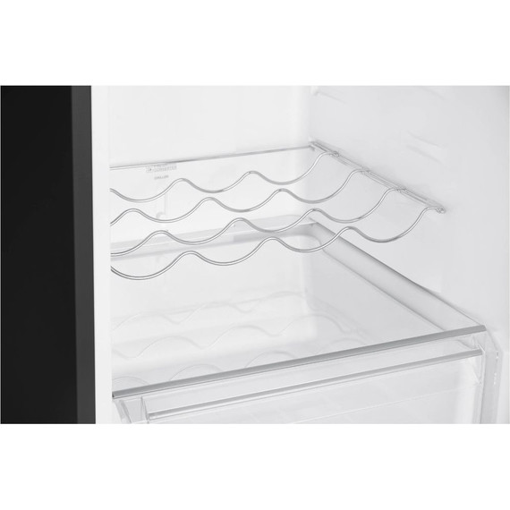 Двухкамерный холодильник Korting KNFC 62980 GN (чёрное стекло) фото 5