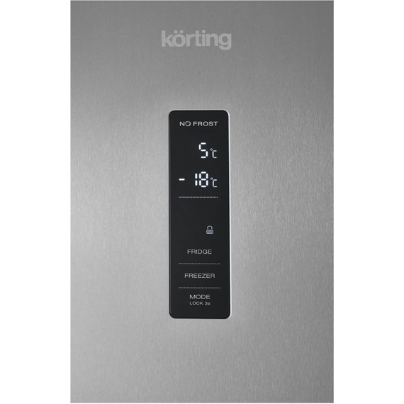 Двухкамерный холодильник Korting KNFC 62980 X фото 5