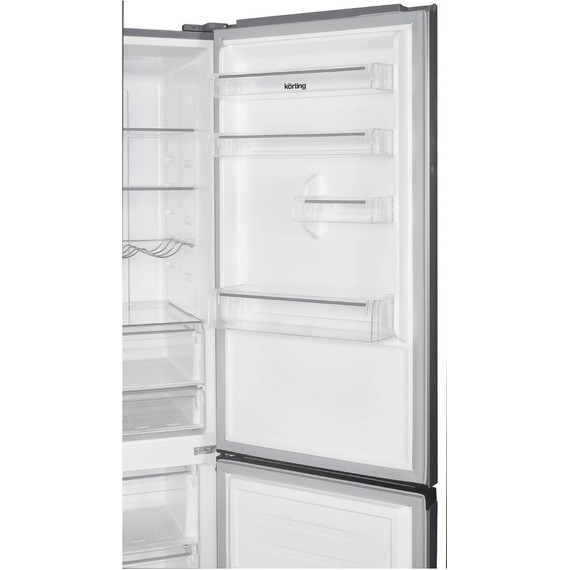 Двухкамерный холодильник Korting KNFC 62980 X фото 6