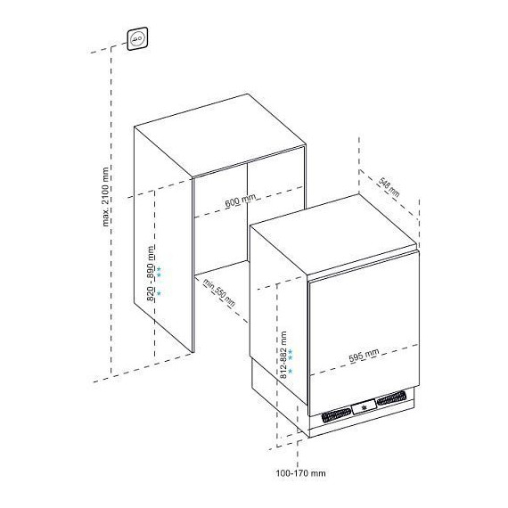 Однокамерный холодильник Korting KSI 8185 фото 3