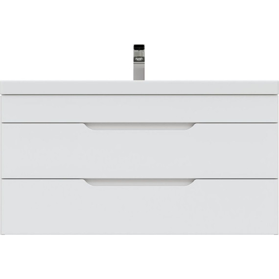 Тумба подвесная с раковиной Mirsant Soho Quadro 90 см (раковина Deep 90) - 3 Тумба подвесная с раковиной Mirsant Soho Quadro 90 см (раковина Deep 90) фото 3