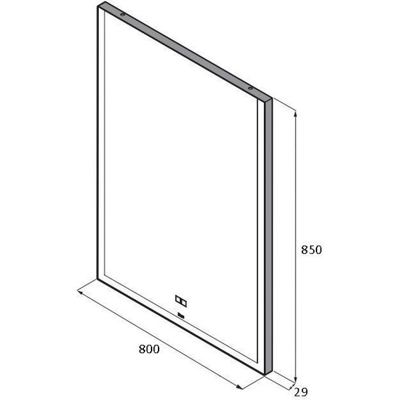 Зеркало Roca Aneto 80 см 812363000 - 4 Зеркало Roca Aneto 80 см 812363000 фото 4
