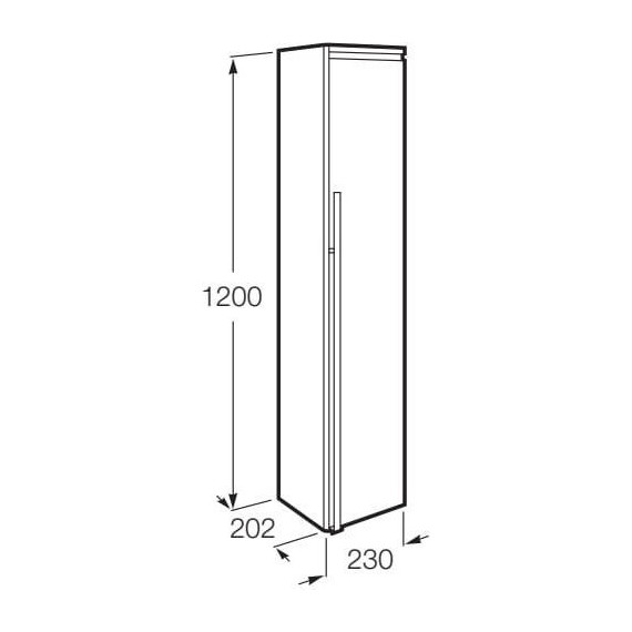 Пенал подвесной Roca Aneto 23 см L 857431806 - 4 Пенал подвесной Roca Aneto 23 см L 857431806 фото 4