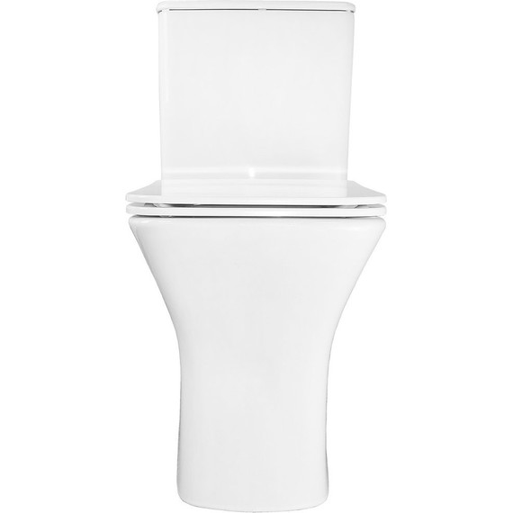 Унитаз-компакт безободковый Azario FRETTA Square AZ-1038A N с тонкой крышкой микролифт фото 11