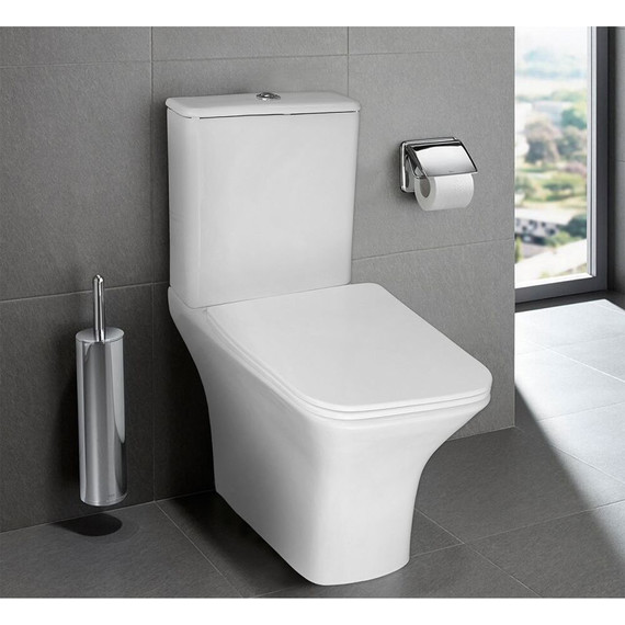 Унитаз-компакт безободковый Azario FRETTA Square AZ-1038A N с тонкой крышкой микролифт фото 15