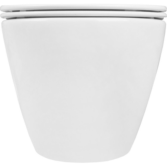 Унитаз подвесной безободковый Azario Fatto AZ-1049WS с тонкой крышкой микролифт фото 10