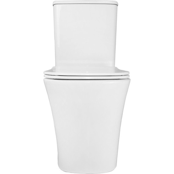 Унитаз-компакт безободковый Azario Anteo Square AZ-1218A с тонкой крышкой микролифт фото 11