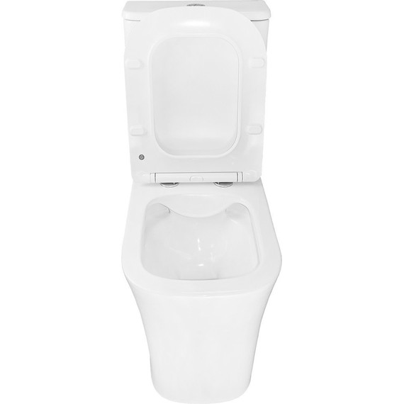 Унитаз-компакт безободковый Azario Anteo Square AZ-1218A с тонкой крышкой микролифт фото 5