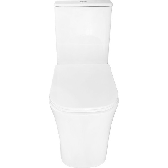 Унитаз-компакт безободковый Azario Anteo Square AZ-1218A с тонкой крышкой микролифт фото 6