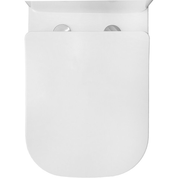 Унитаз-компакт безободковый Azario Anteo Square AZ-1218A с тонкой крышкой микролифт фото 7