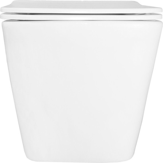 Унитаз подвесной безободковый Azario Hugo AZ-3103 с тонкой крышкой микролифт фото 10