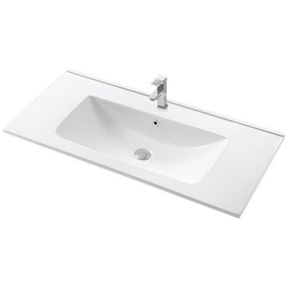 Тумба напольная с раковиной Mirsant Next 100 см (раковина More 100), белый - 2 Тумба напольная с раковиной Mirsant Next 100 см (раковина More 100), белый фото 2