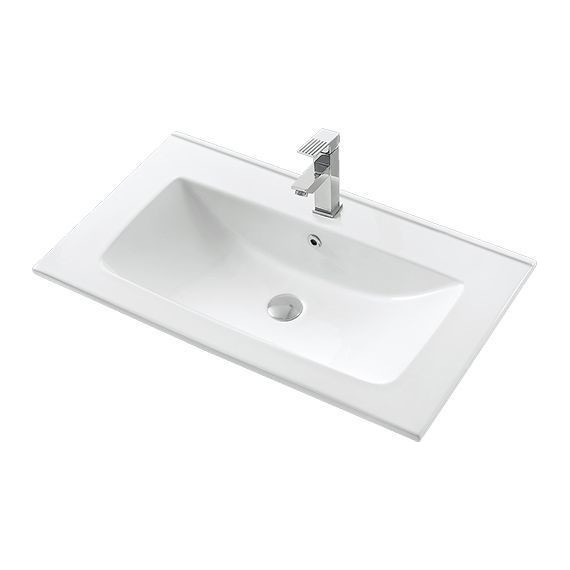 Тумба напольная с раковиной Mirsant Next 80 см (раковина More 80) белый фото 2