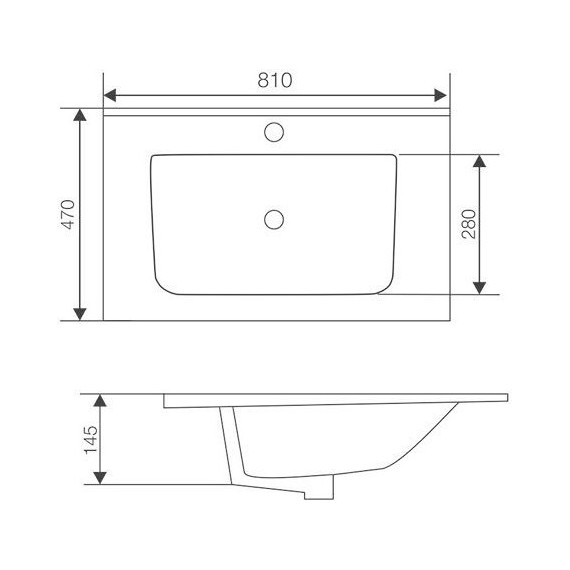 Тумба подвесная с раковиной Mirsant Next 80/1 см (раковина More 80), белый фото 6