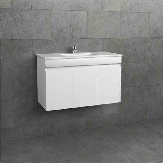 Тумба подвесная с раковиной Mirsant Next 100 см (раковина More 100) белый - 3 Тумба подвесная с раковиной Mirsant Next 100 см (раковина More 100) белый фото 3