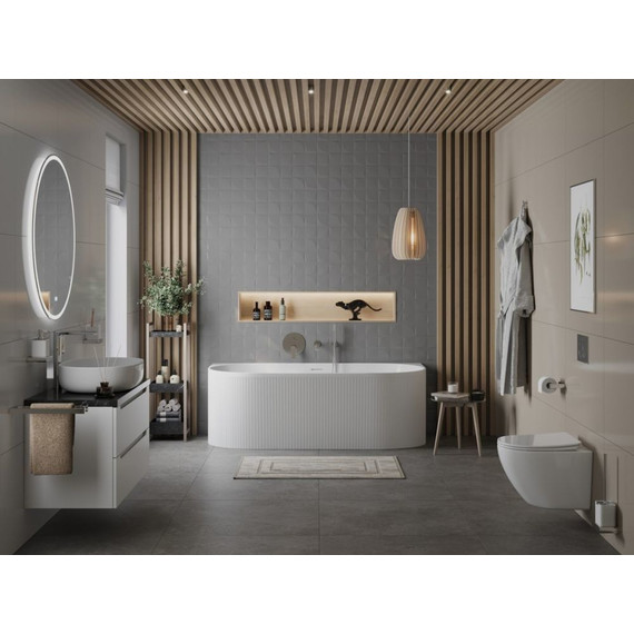 Ванна акриловая BelBagno 170x80 см BB412-1700-800-MATT, белый матовый фото 11