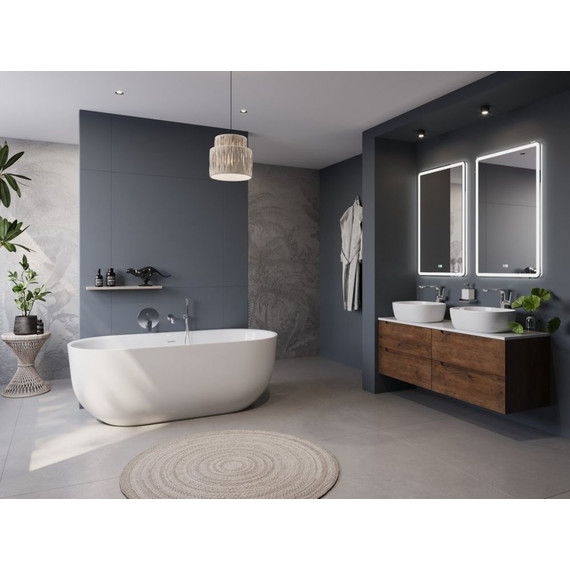 Ванна отдельностоящая BelBagno 170x77 см BB706-1700-770, Размер - мм: 1700х750 фото 4